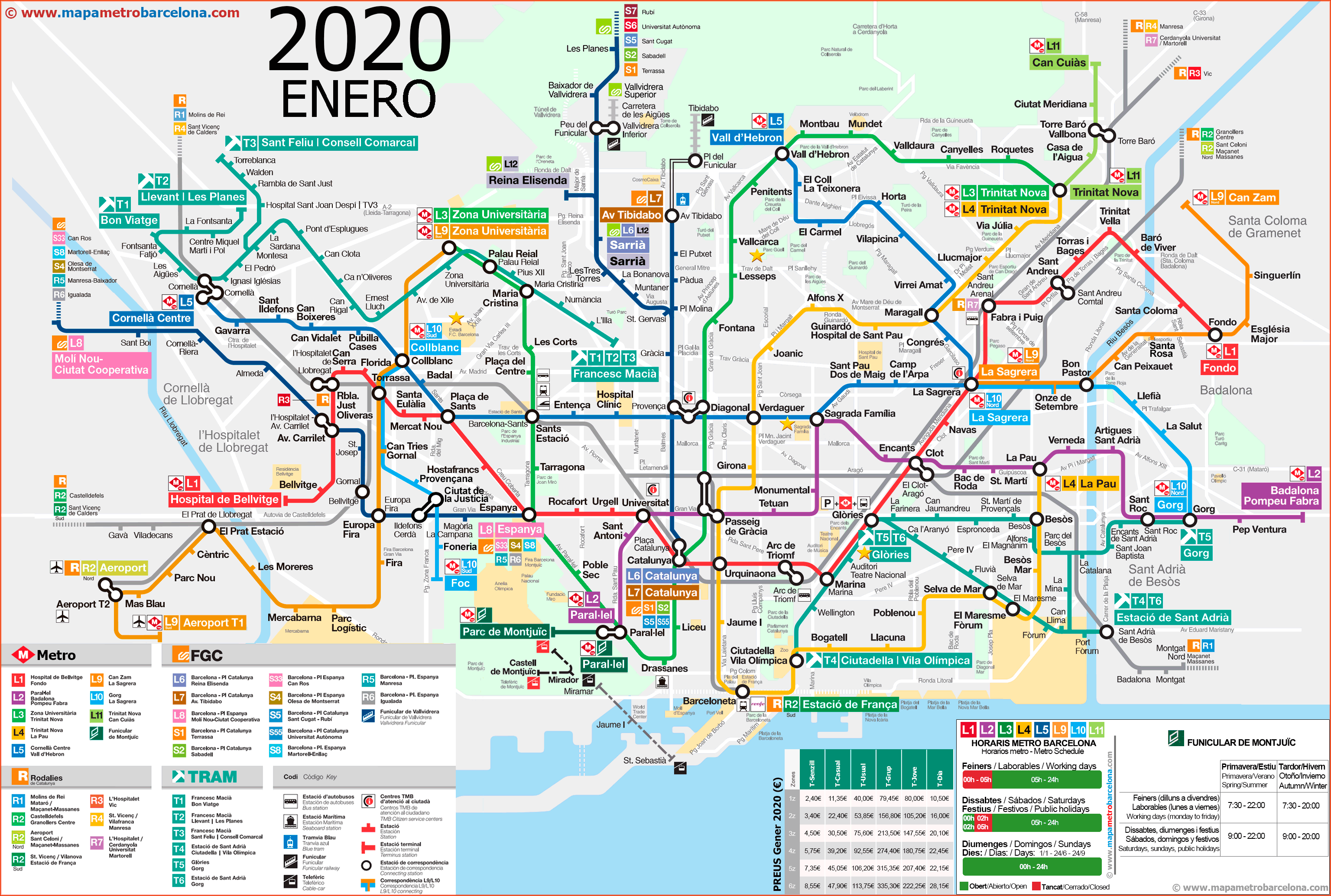 Mapa Metro Y Ferrocarriles Barcelona - vrogue.co