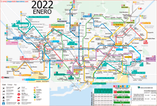 Barcelona metro map 2022