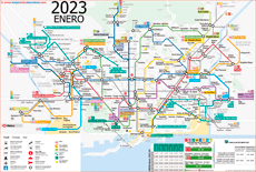 mapa metro Barcelona 2023